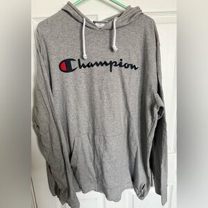 Champion Men's Gray Pullover Hoodie